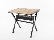 TABLE BAMBOU/ALU MENDOZA ENROULABLE 80x60cm 